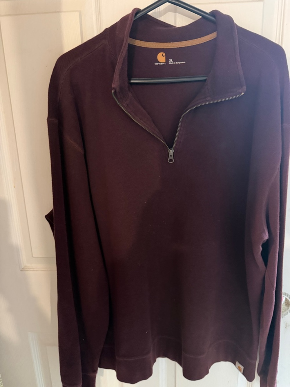 Carhartt Men's Zip-Front Sweater - Deep Burgundy